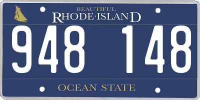 RI license plate 948148