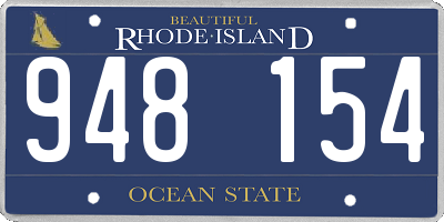 RI license plate 948154