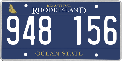 RI license plate 948156