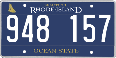 RI license plate 948157