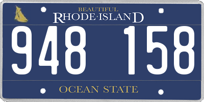 RI license plate 948158