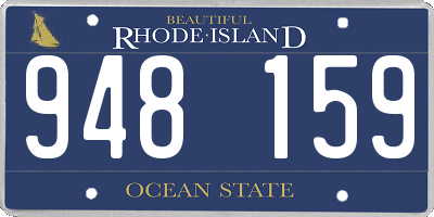 RI license plate 948159