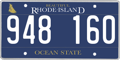 RI license plate 948160