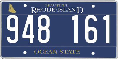 RI license plate 948161