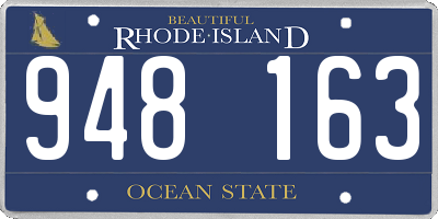 RI license plate 948163