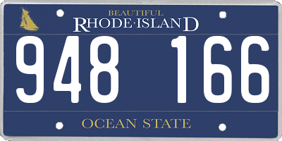 RI license plate 948166