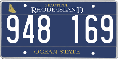 RI license plate 948169