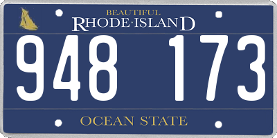 RI license plate 948173