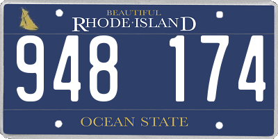 RI license plate 948174