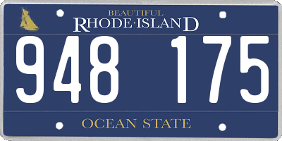 RI license plate 948175