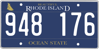 RI license plate 948176