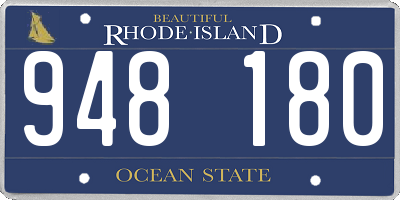 RI license plate 948180