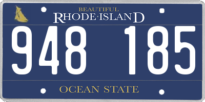 RI license plate 948185