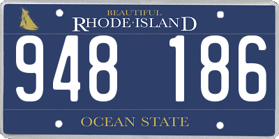 RI license plate 948186