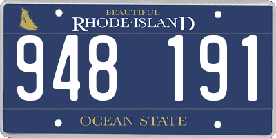 RI license plate 948191