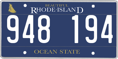 RI license plate 948194