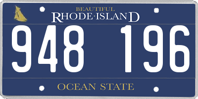 RI license plate 948196