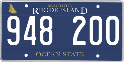 RI license plate 948200