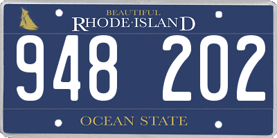 RI license plate 948202