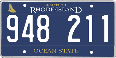 RI license plate 948211