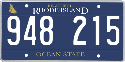 RI license plate 948215