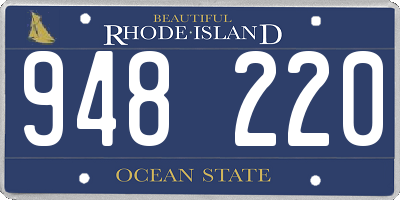 RI license plate 948220