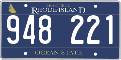 RI license plate 948221