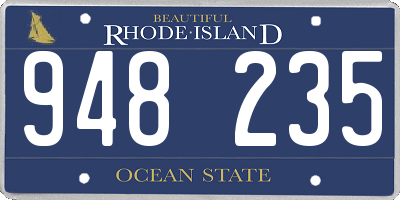 RI license plate 948235
