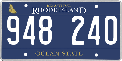 RI license plate 948240