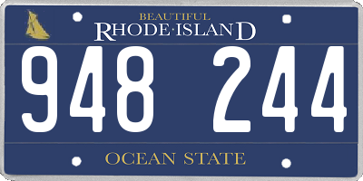 RI license plate 948244