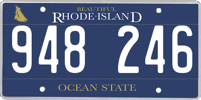 RI license plate 948246