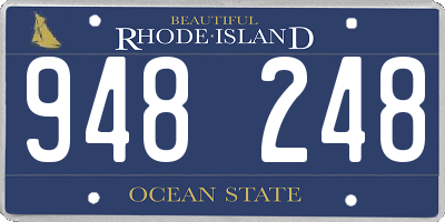 RI license plate 948248