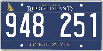 RI license plate 948251