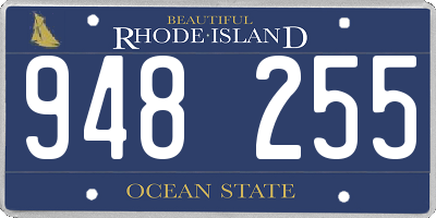 RI license plate 948255