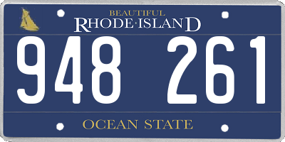 RI license plate 948261