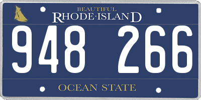 RI license plate 948266