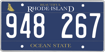 RI license plate 948267