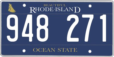 RI license plate 948271