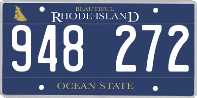 RI license plate 948272