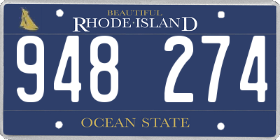 RI license plate 948274