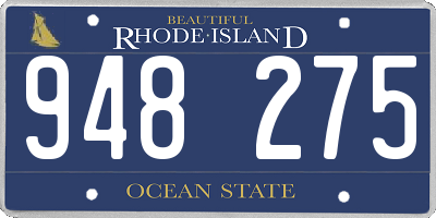 RI license plate 948275