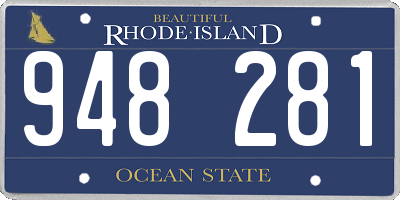 RI license plate 948281