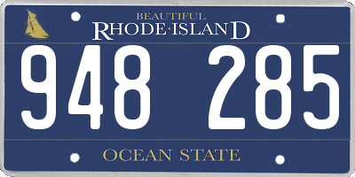 RI license plate 948285