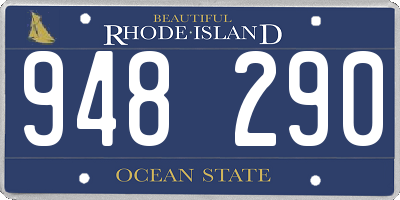 RI license plate 948290
