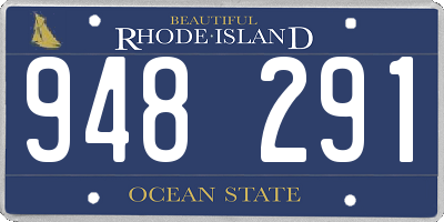 RI license plate 948291