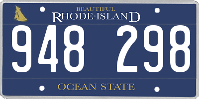 RI license plate 948298