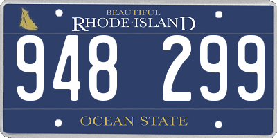 RI license plate 948299