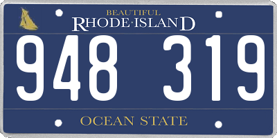RI license plate 948319
