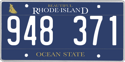 RI license plate 948371