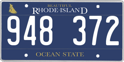 RI license plate 948372